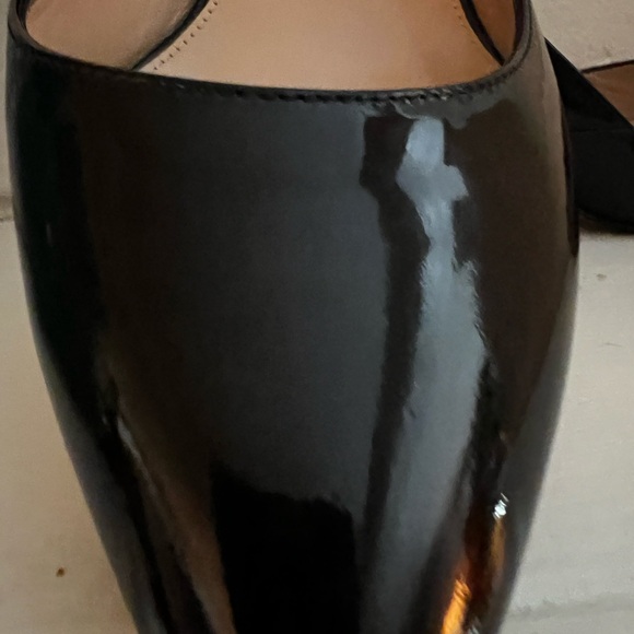 J.Crew D'Orsay Black Patent Leather Pumps  8.5M - Picture 5 of 5
